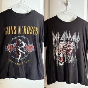 Two band t-shirts